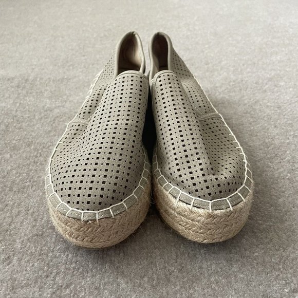 Altar'd State Sandals Womens 8 Beige Platform Espadrille Shoes Casual Summer - Picture 2 of 12